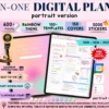All-in-One Digital Planner Portrait Version 2025, 2026, 2027