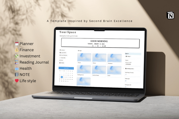 Digital Brain - All in One Life Planner NOTION