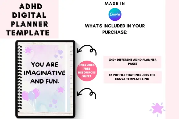 Canva ADHD Digital Planner