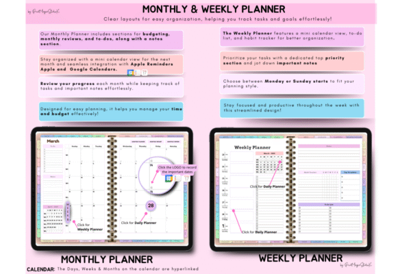 All-in-One Digital Planner 2024, 2025, 2026, Digital Journal, Digital GoodNotes template, Weekly, daily planner, Notability All-in-One Digital Planner 2024, 2025, 2026, Digital Journal, Digital GoodNotes template, Weekly, daily planner, Notability