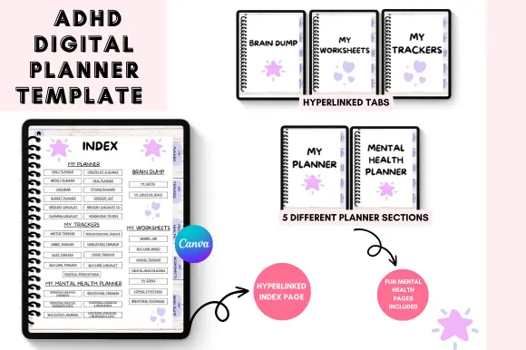 Canva ADHD Digital Planner