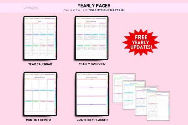 All-in-One Digital Planner Portrait Version 2025, 2026, 2027